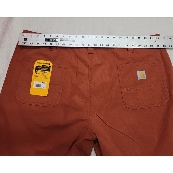 CARHARTT 46 Rugged Flex Relaxed Fit 8 ''Canvas Shorts W46'' x 21'' - Picture 8 of 9
